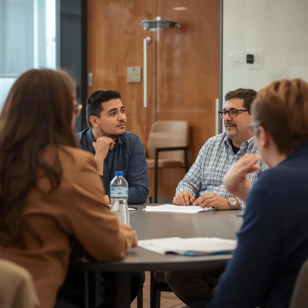 participants engaged discussion table